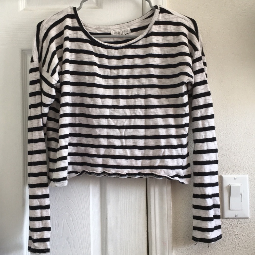 a long sleeve crew neck
